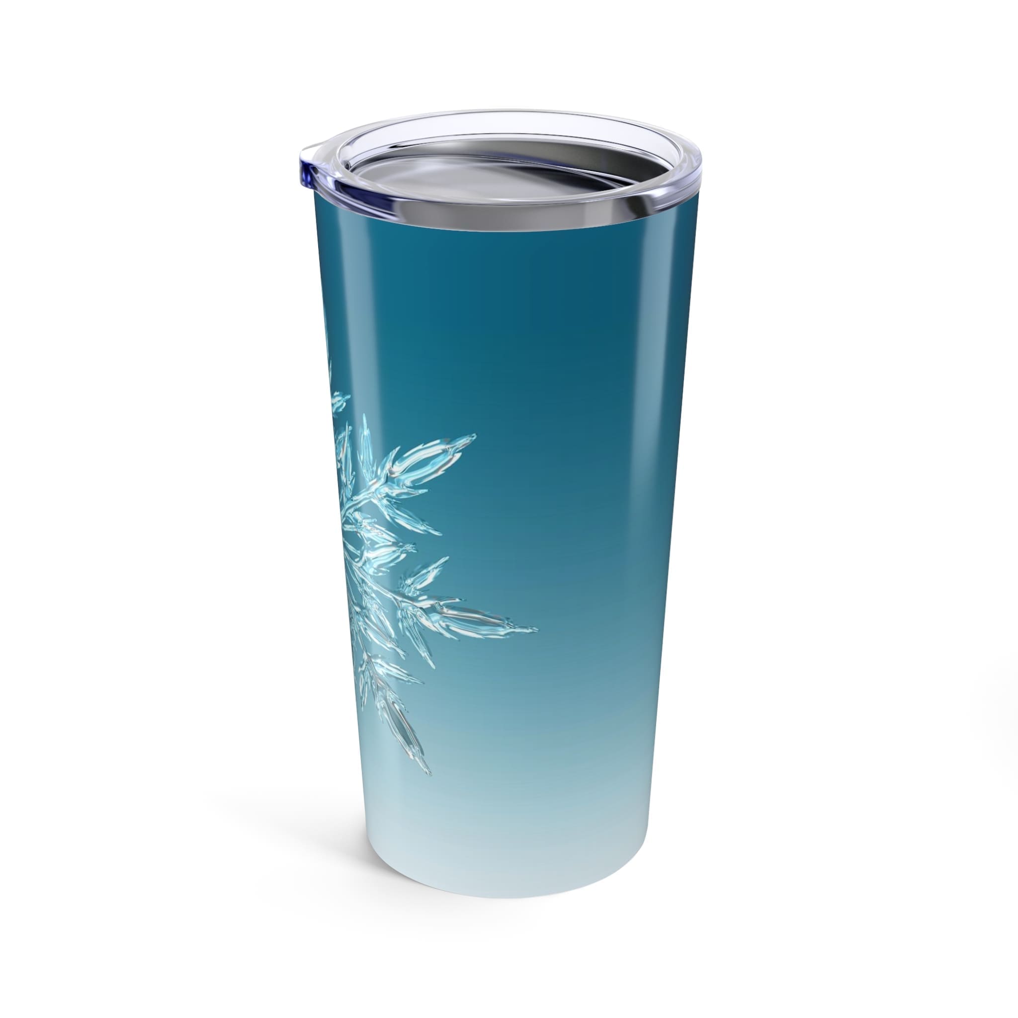 Snowflake 20oz Stainless Steel Travel Tumbler — Winter Snow Closeup Insulated Mug
