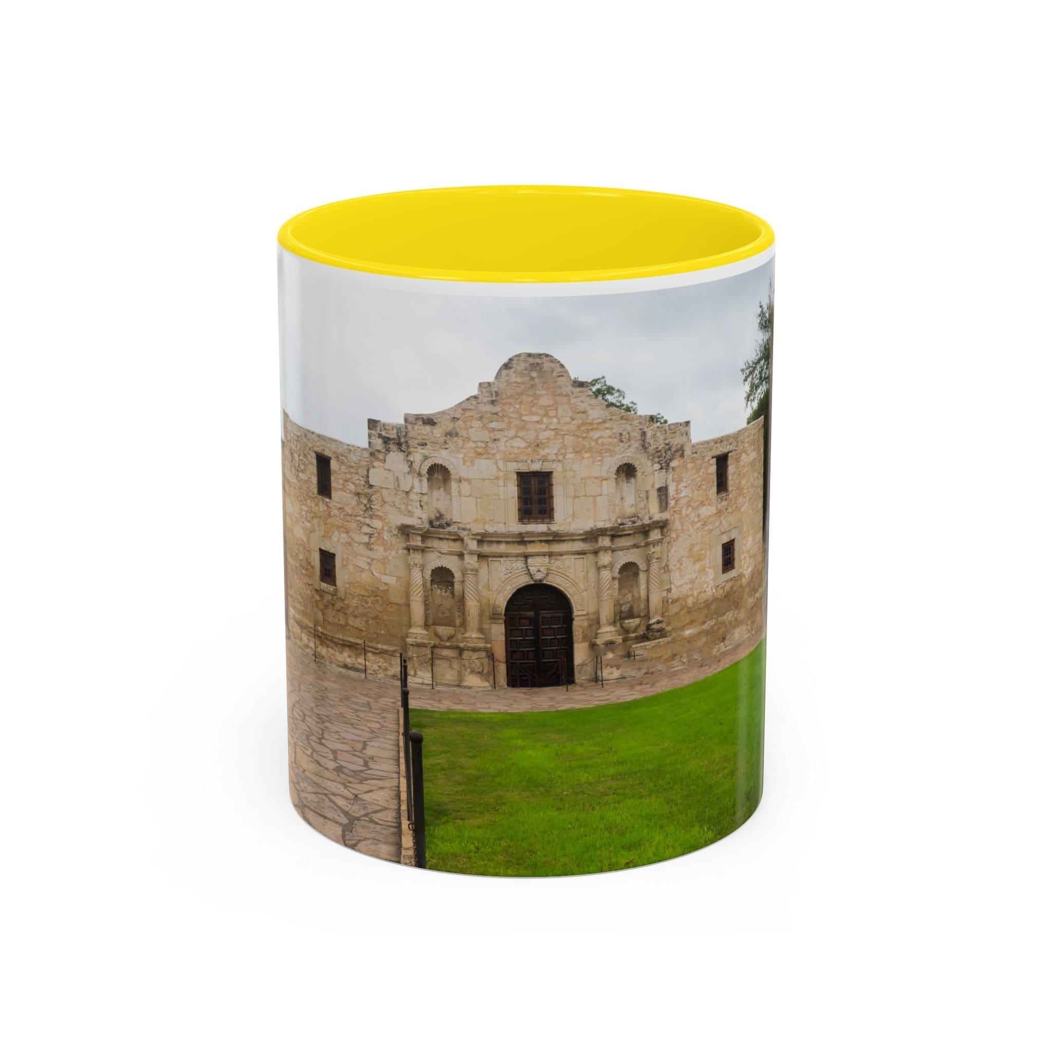 Alamo Landmark Accent Coffee Mug — San Antonio Historic Photo (11/15oz)
