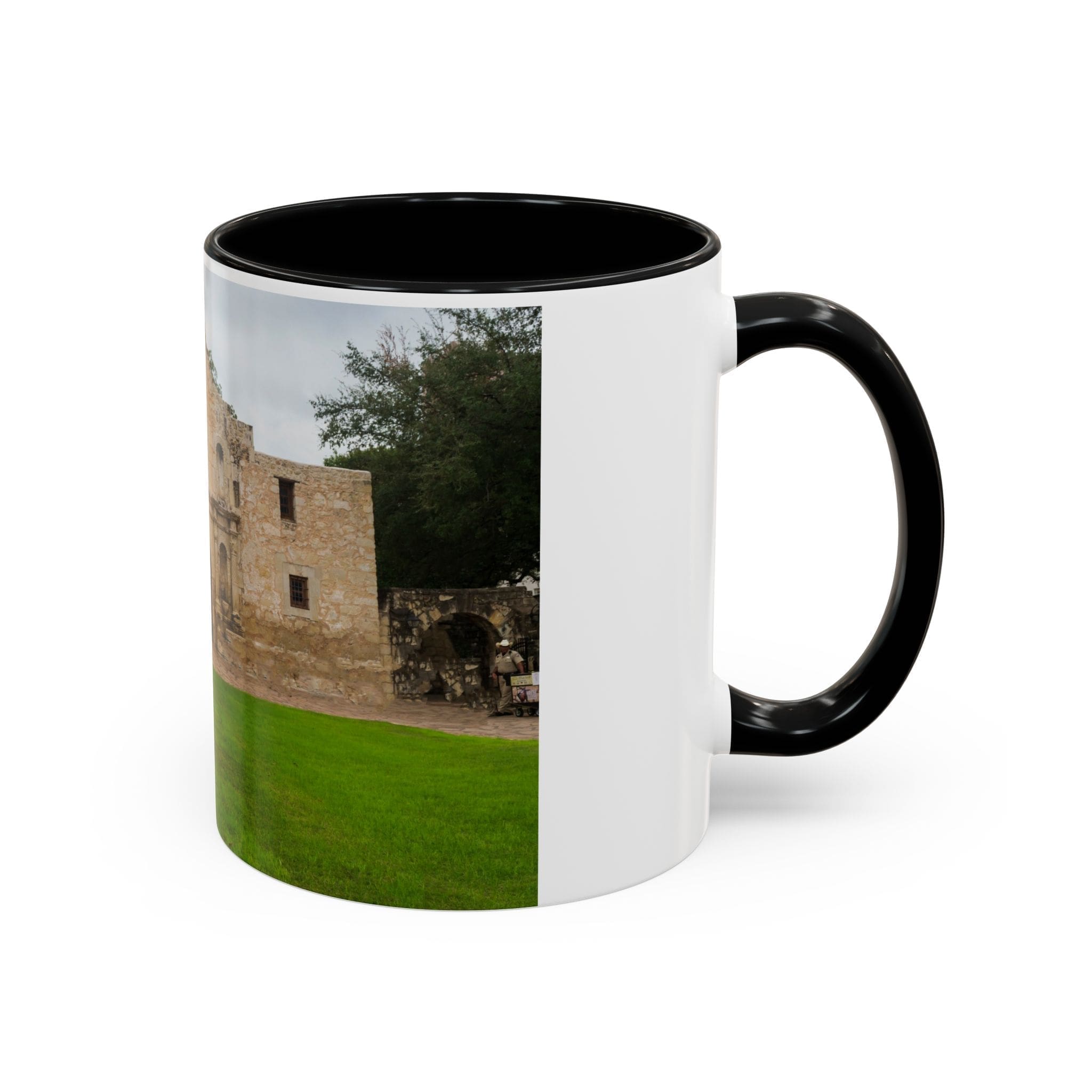 Alamo Landmark Accent Coffee Mug — San Antonio Historic Photo (11/15oz)