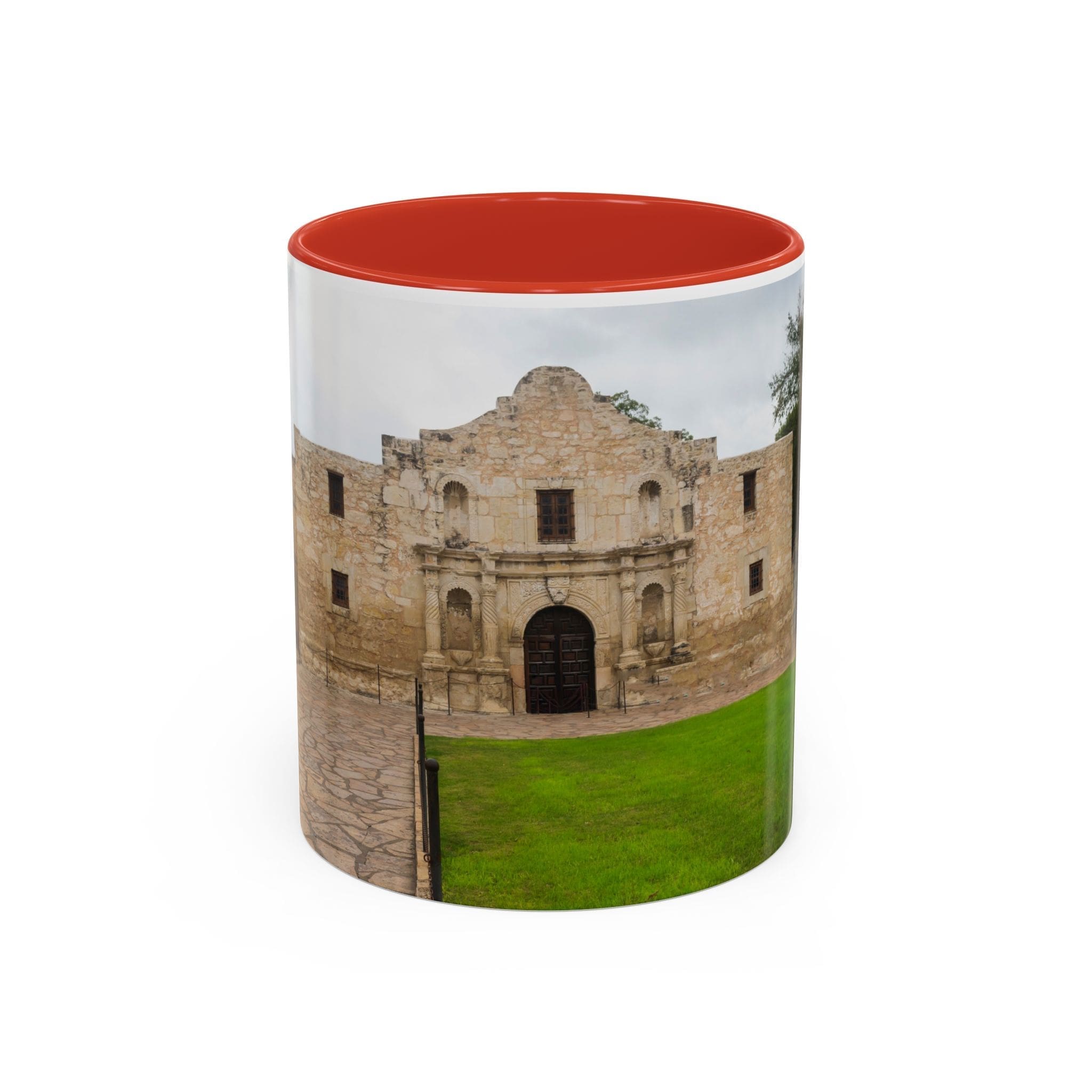 Alamo Landmark Accent Coffee Mug — San Antonio Historic Photo (11/15oz)