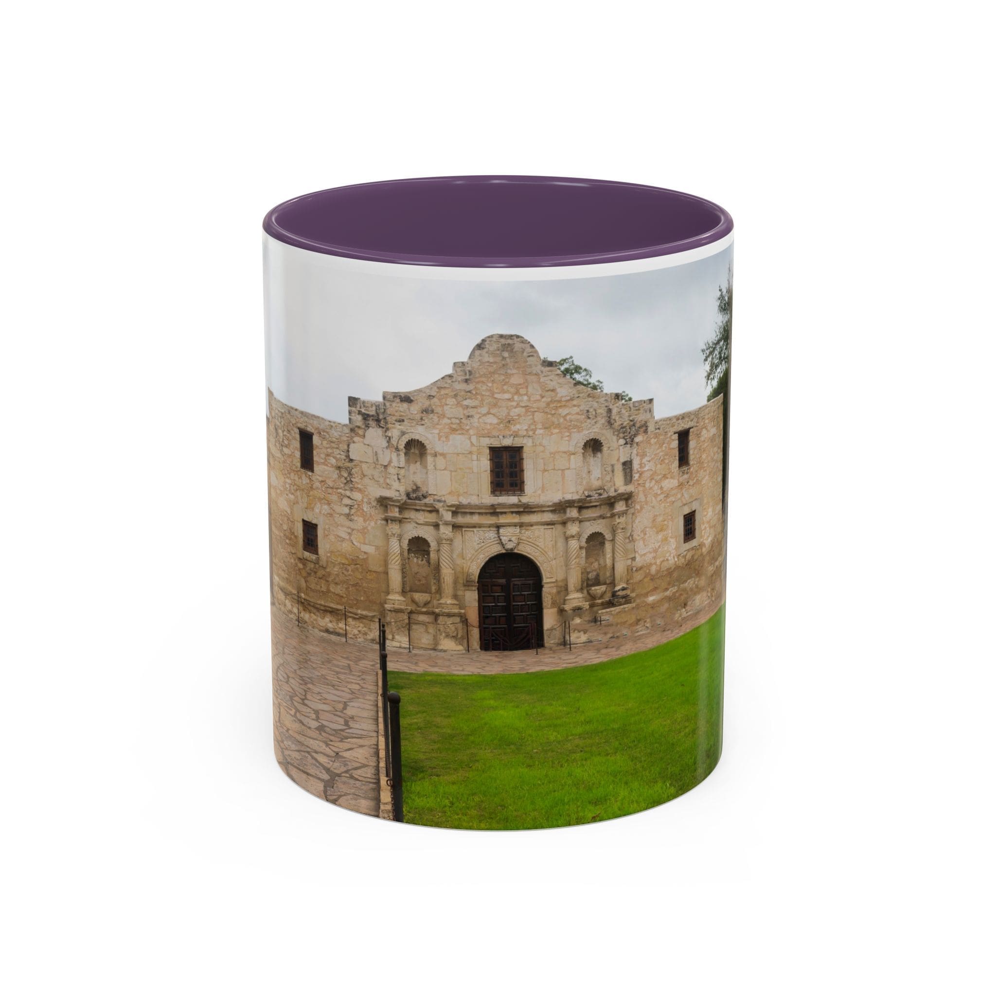 Alamo Landmark Accent Coffee Mug — San Antonio Historic Photo (11/15oz)