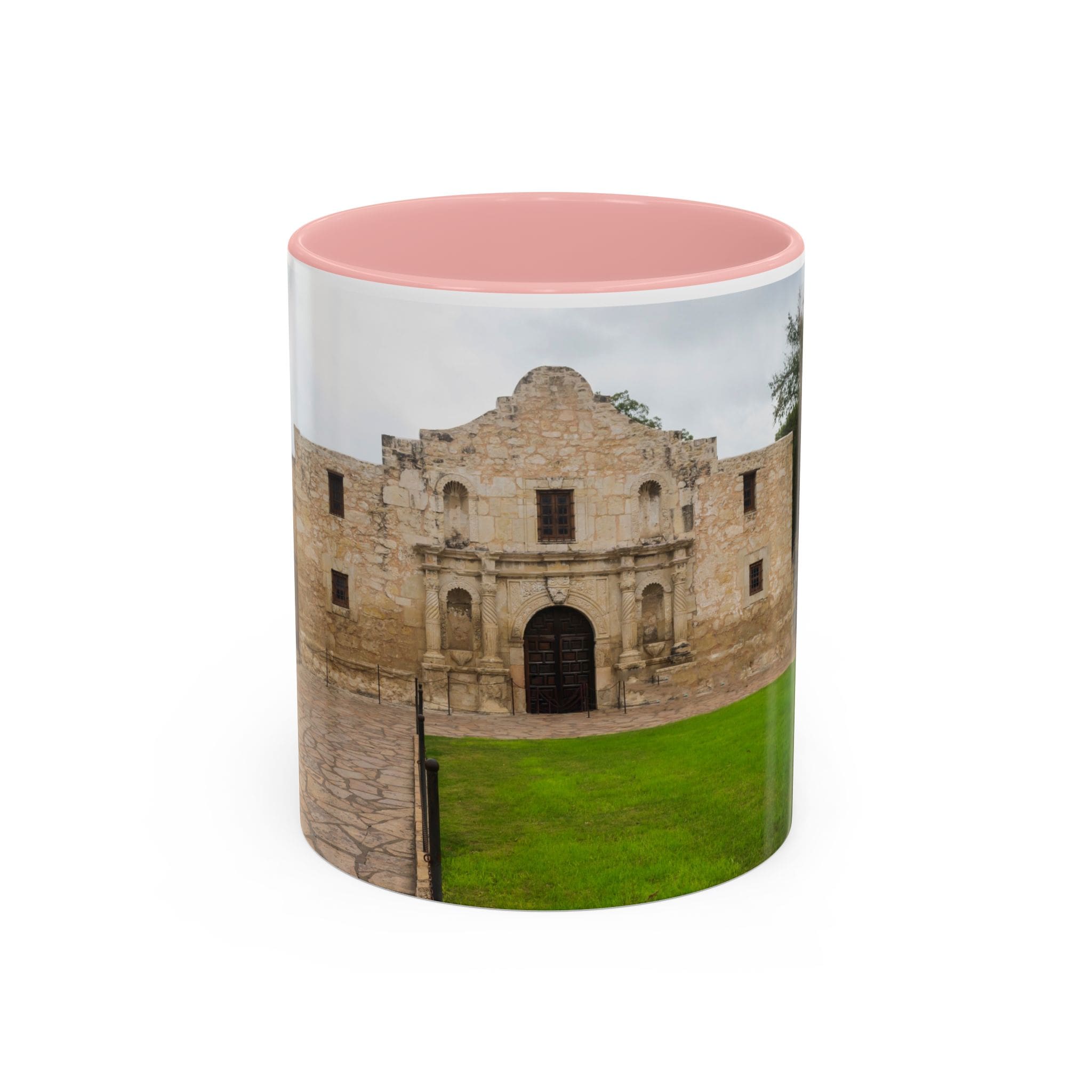 Alamo Landmark Accent Coffee Mug — San Antonio Historic Photo (11/15oz)