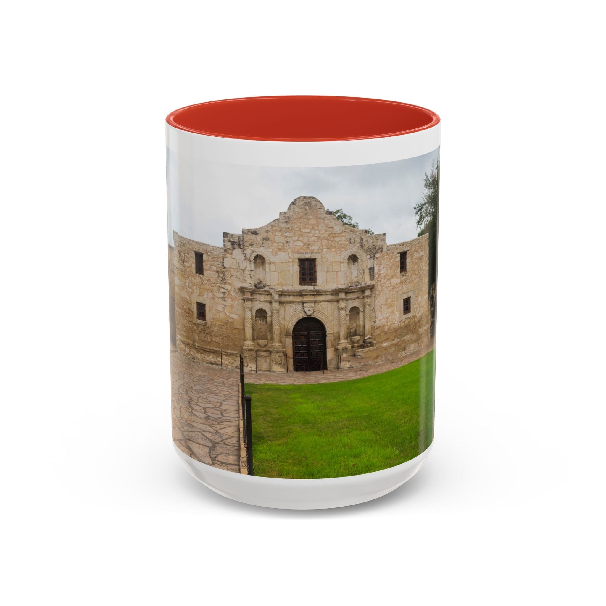 Alamo Landmark Accent Coffee Mug — San Antonio Historic Photo (11/15oz)