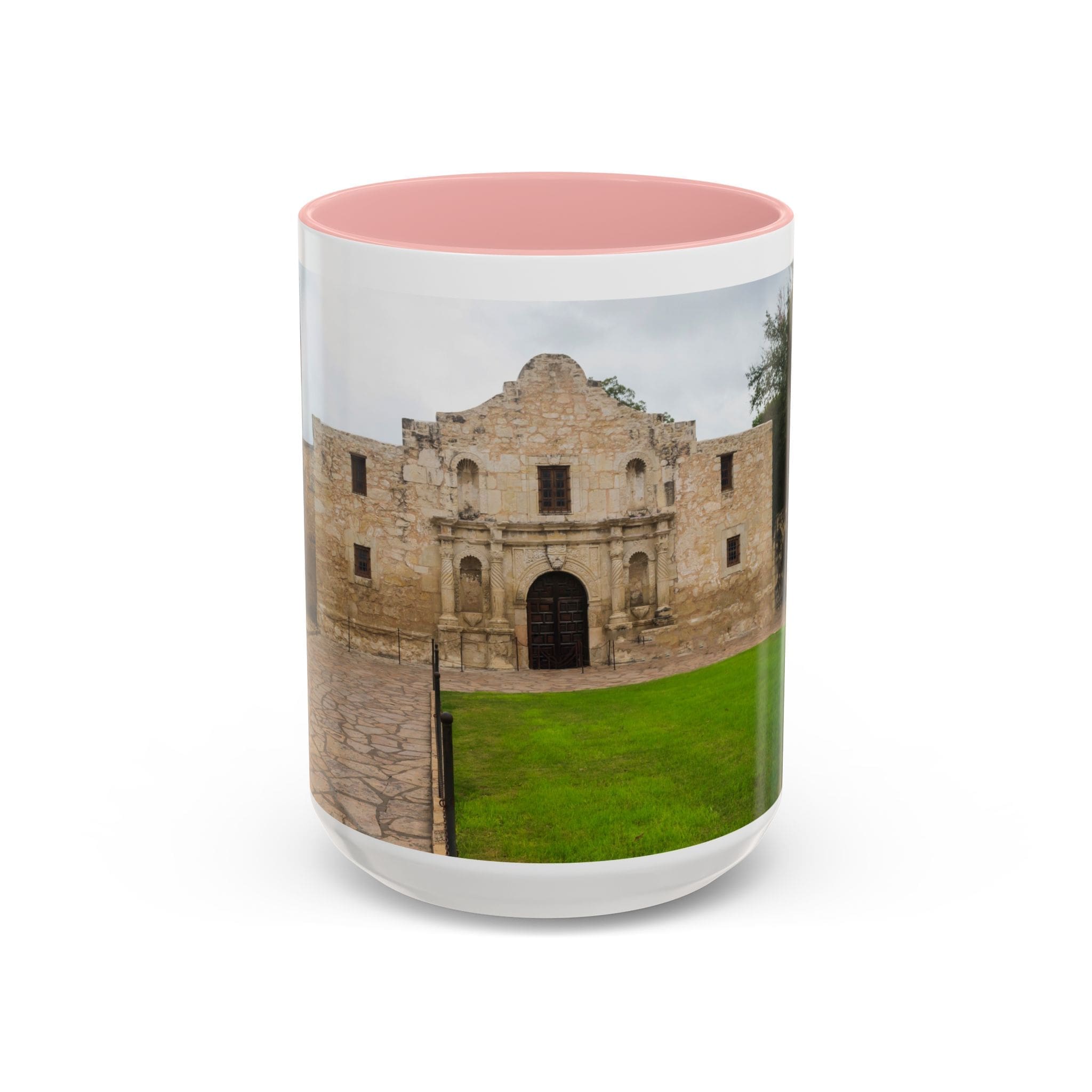 Alamo Landmark Accent Coffee Mug — San Antonio Historic Photo (11/15oz)