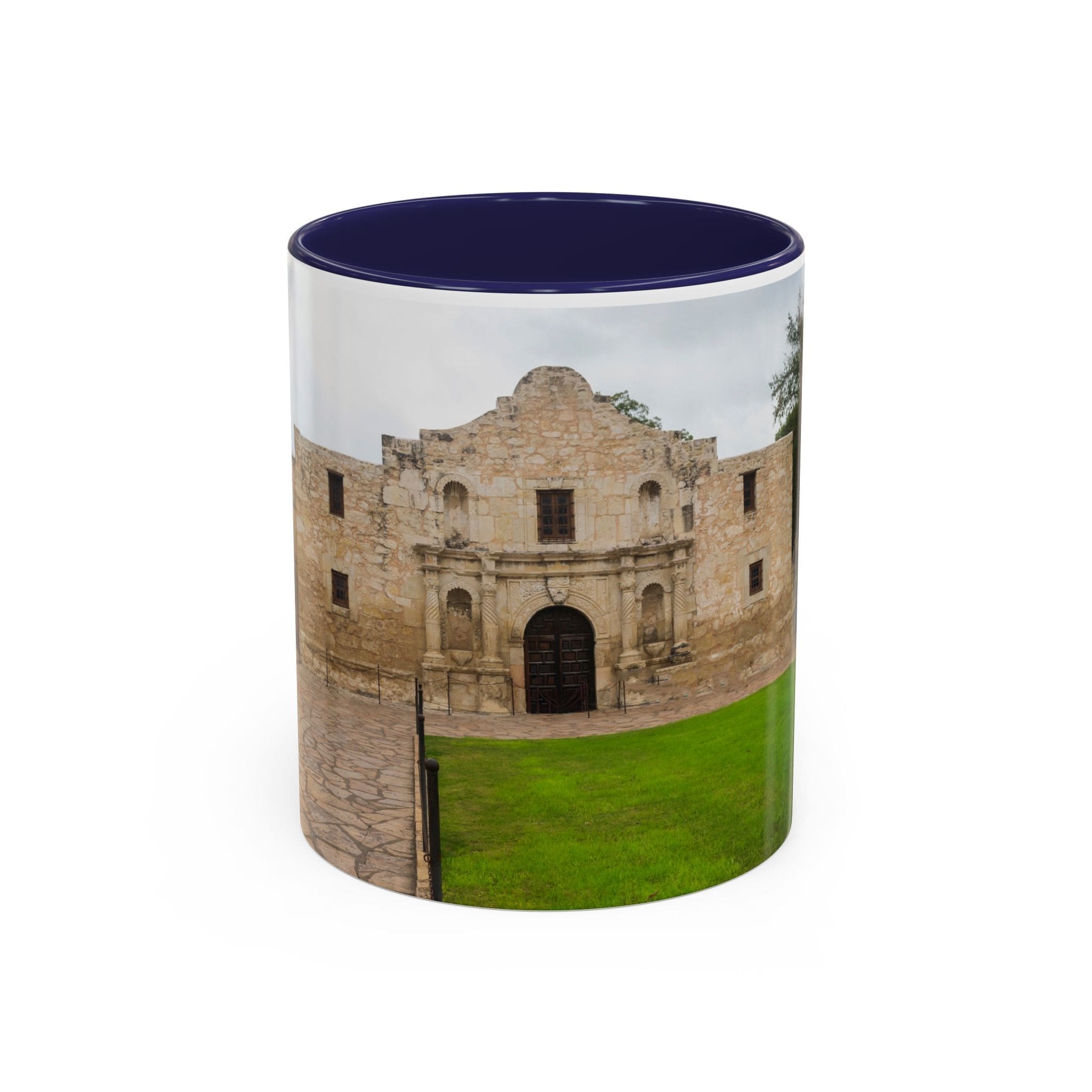 Alamo Landmark Accent Coffee Mug — San Antonio Historic Photo (11/15oz)