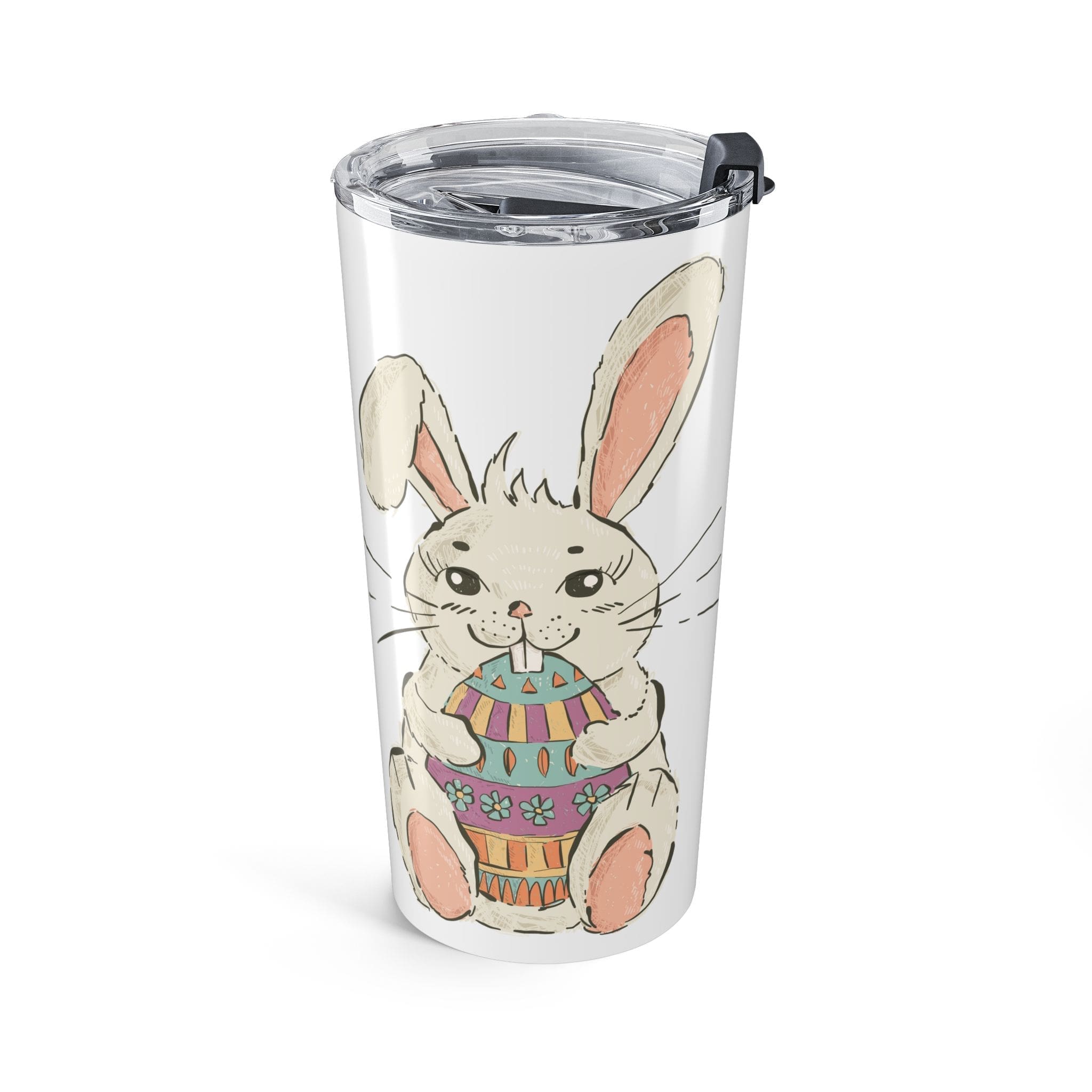 Easter Bunny 20oz Tumbler – Cute Watercolor Rabbit Travel Mug