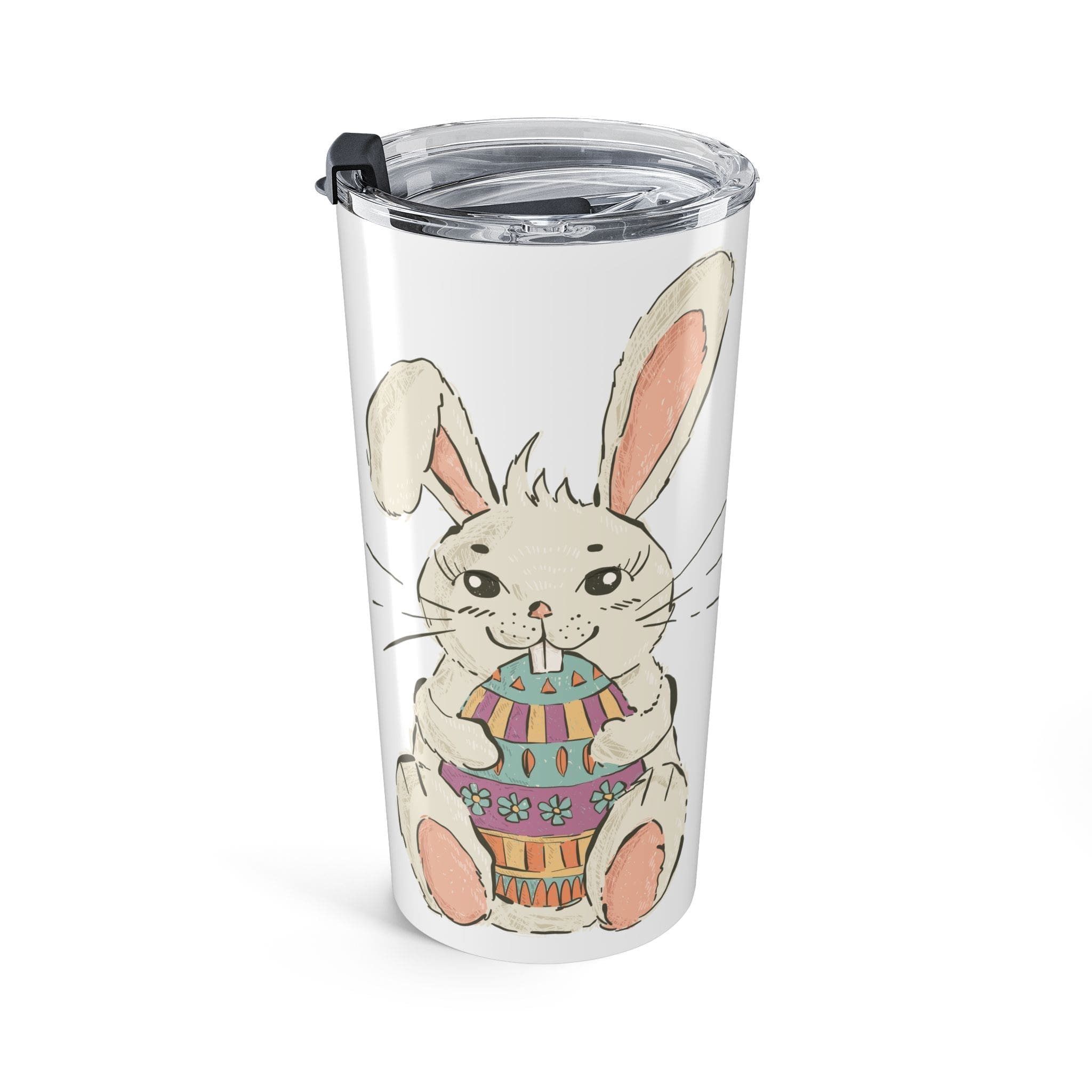 Easter Bunny 20oz Tumbler – Cute Watercolor Rabbit Travel Mug